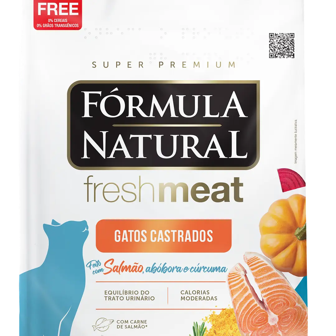 Fórmula Natural Fresh Meat Gatos Castrados Sabor Salmon