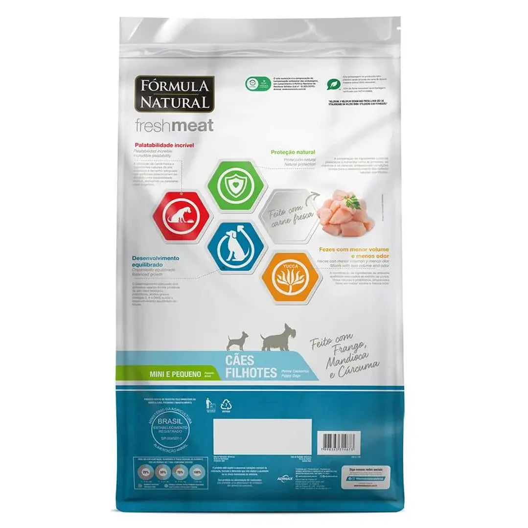 Fórmula Natural Fresh Meat Perros Cachorros Portes Mini y Pequeño
