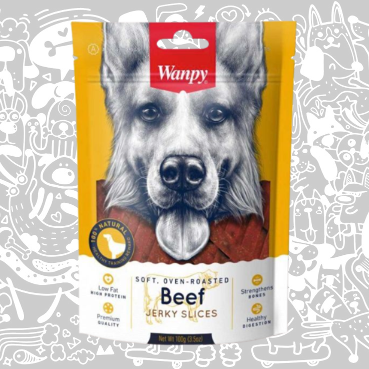 WANPY SOFT BEEF JERKY SLICES PERRO