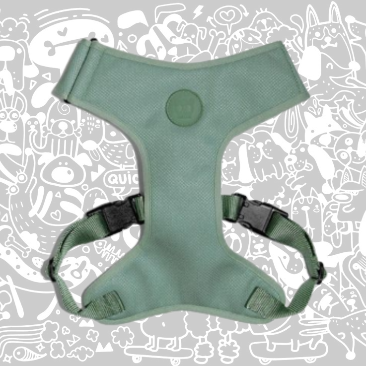 ZEE.DOG ARMY GREEN MESH PLUS HARNESS