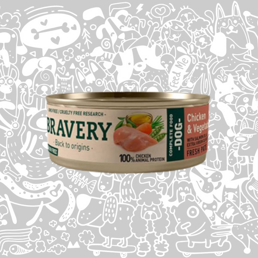 BRAVERY CHICKEN AND VEGETABLES ADULT DOG WET FOOD