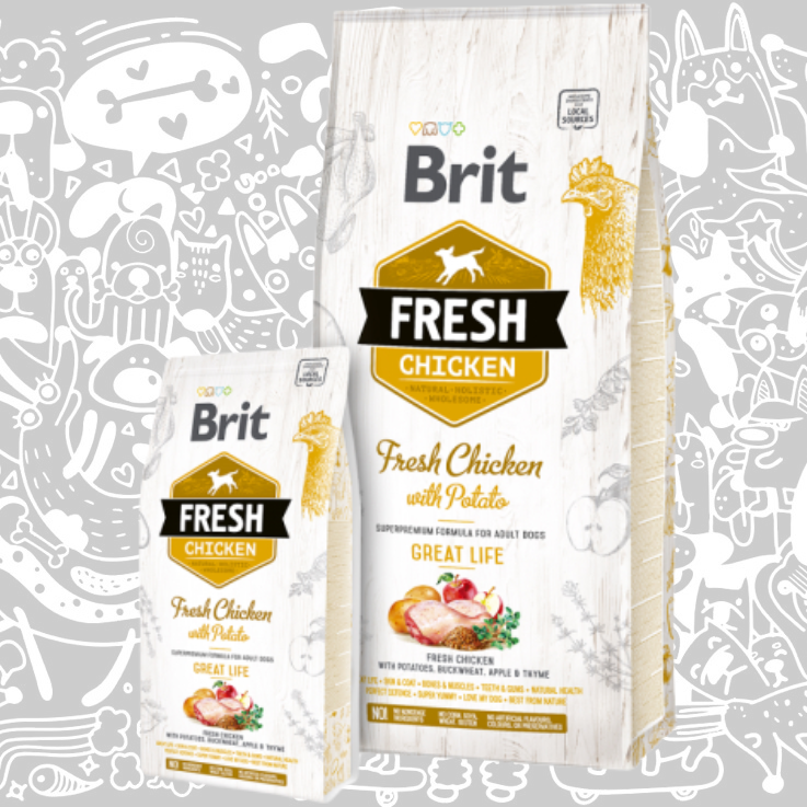 BRIT FRESH CHICKEN WITH POTATO ADULT