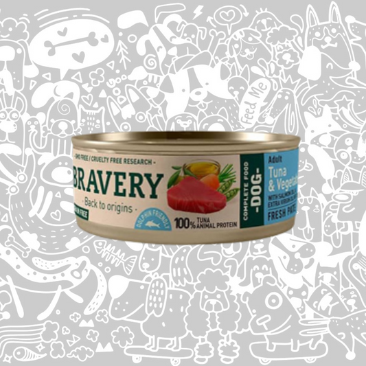 BRAVERY TUNA AND VEGETABLES ADULT DOG WET FOOD