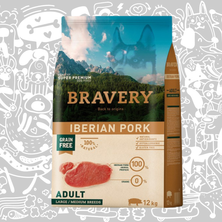 BRAVERY IBERIAN PORK ADULT LARGE/MEDIUM BREEDS