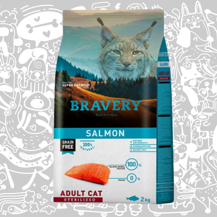 BRAVERY SALMON ADULT CAT STERILIZED