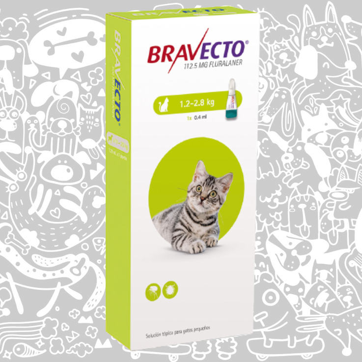 BRAVECTO PIPETA GATO 1,2 a 2,8 KG