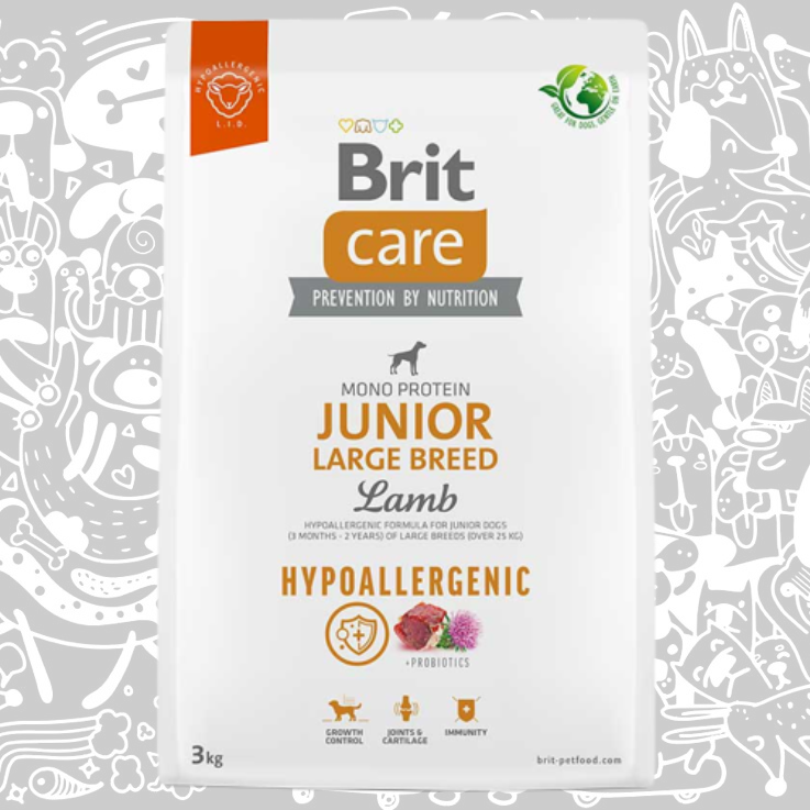 BRIT CARE DOG HYPOALLERGENIC JUNIOR LARGE BREED LAMB