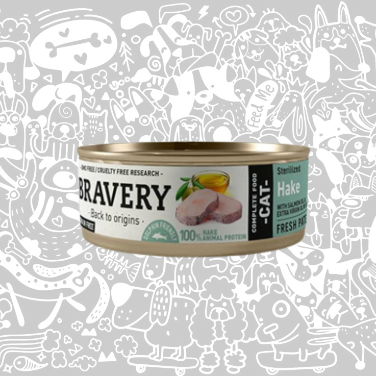 BRAVERY HAKE STERILIZED CAT WET FOOD
