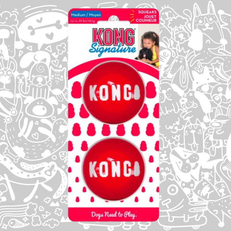 KONG SIGNATURE BALL 2 PACK