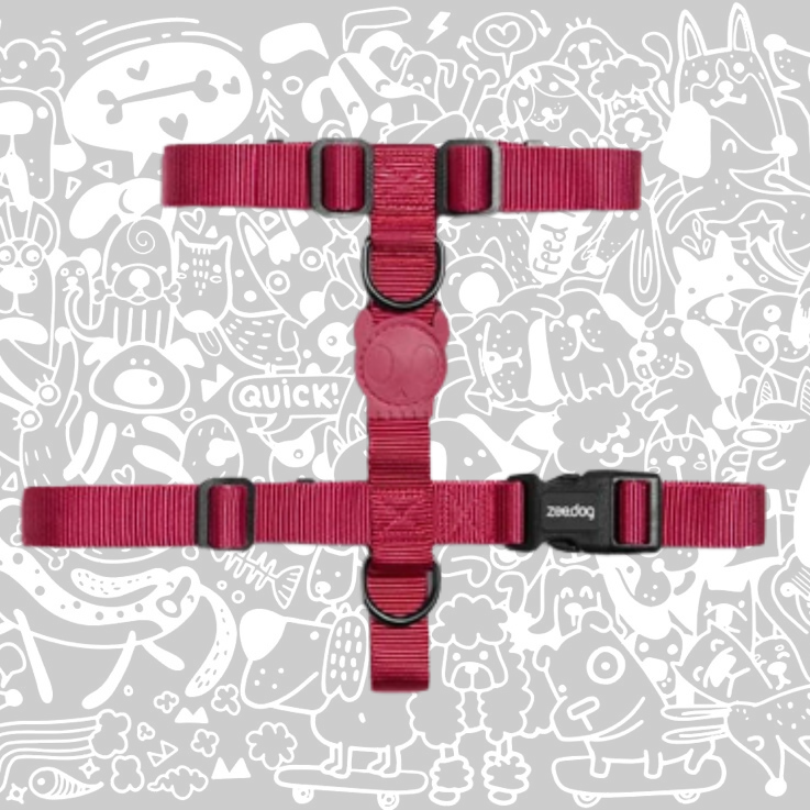 ZEE.DOG BORDEAU H HARNESS