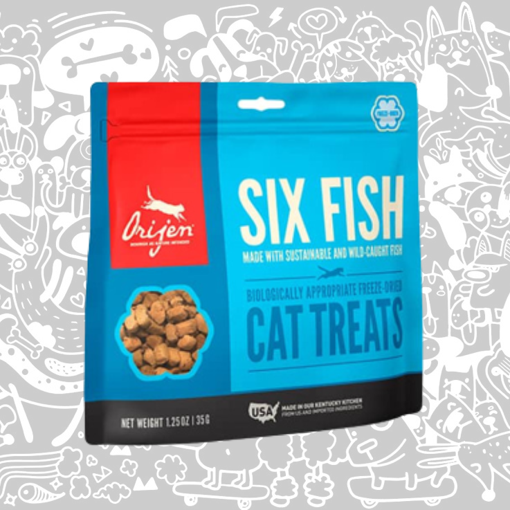 ORIJEN TREATS SIX FISH CAT