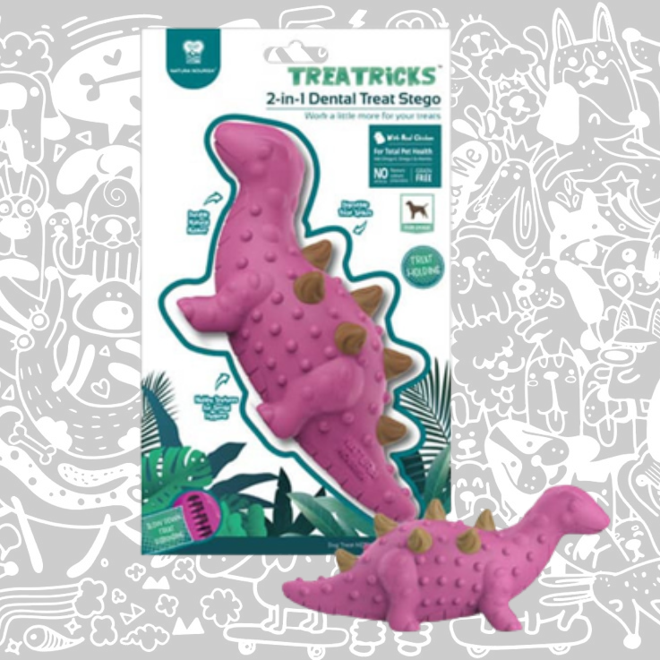 NATURA NOURISH TREATRICKS 2-1 STEGO DENTAL TREAT DISPENSER