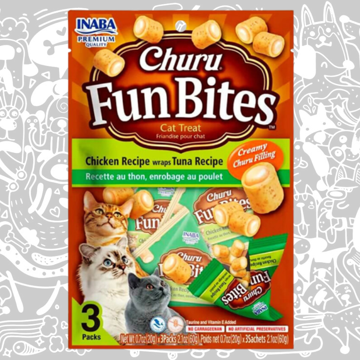 CHURU FUN BITES GATO POLLO CON ATUN