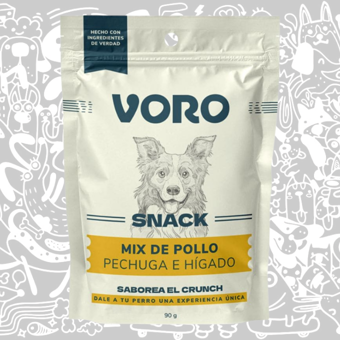 VORO SNACK MIX PECHUGA E HIGADO DE POLLO