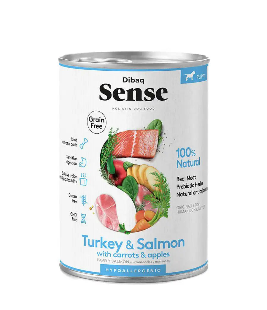 DIBAQ SENSE ALIMENTO HUMERO PARA PERRO PAVO Y SALMON 380 GR