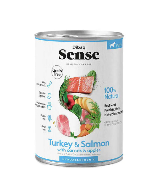 DIBAQ SENSE ALIMENTO HUMERO PARA PERRO PAVO Y SALMON 380 GR