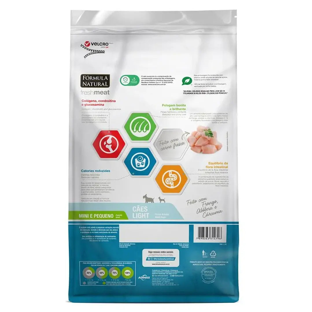 Fórmula Natural Fresh Meat Perros Adultos Light Portes Mini y Pequeño