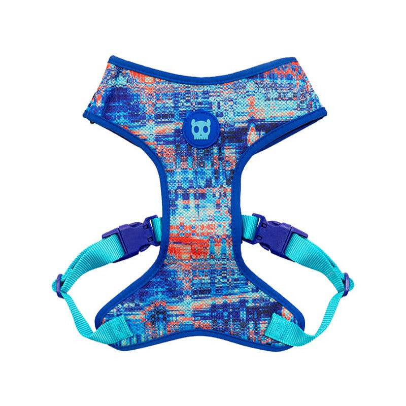 ZEE.DOG GLITCH ERROR 404 ADJUSTABLE MESH PLUS DOG HARNESS