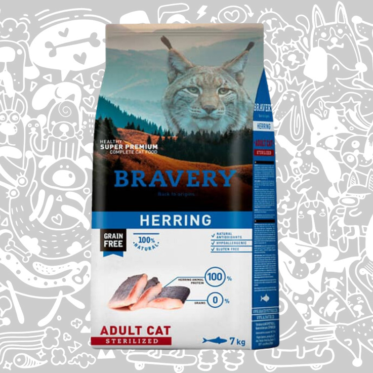 BRAVERY HERRING ADULT CAT STERILIZED