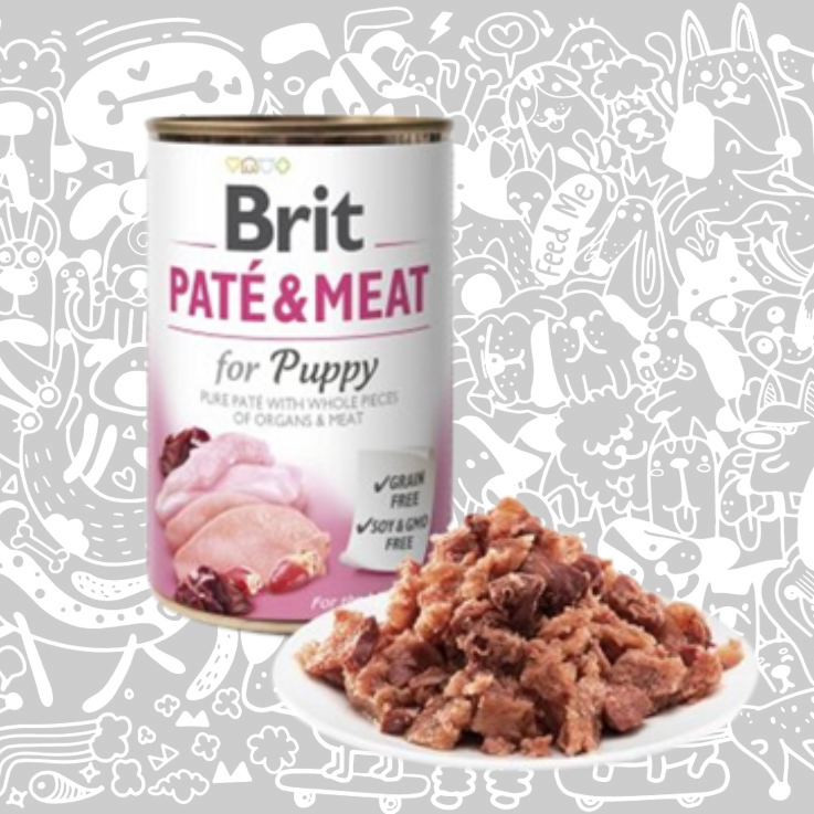 BRIT CARE PATÉ & MEAT LATA PUPPY