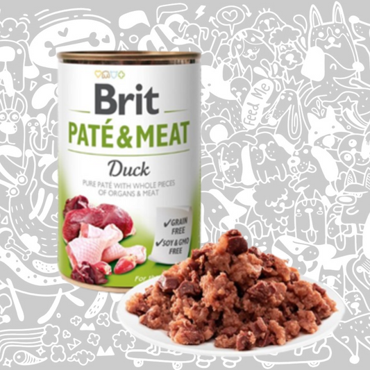 BRIT CARE PATÉ & MEAT LATA PATO