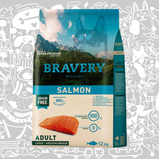 BRAVERY SALMON ADULT LARGE/MEDIUM BREED