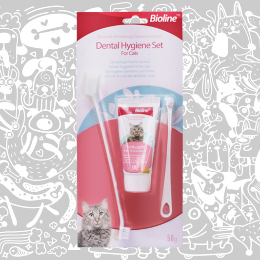 BIOLINE SET PASTA DENTAL GATO
