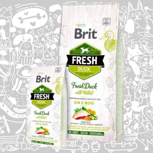 BRIT FRESH DUCK WITH MILLET ACTIVE RUN & WORK