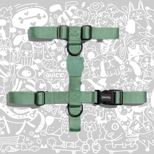 ZEE.DOG ARMY GREEN H HARNESS