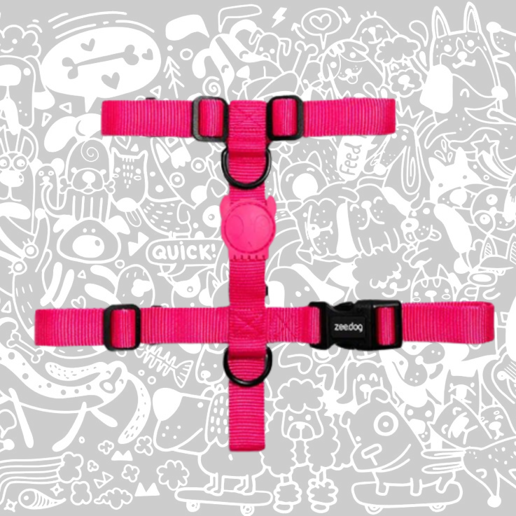 ZEE.DOG PINK LED H-HARNESS