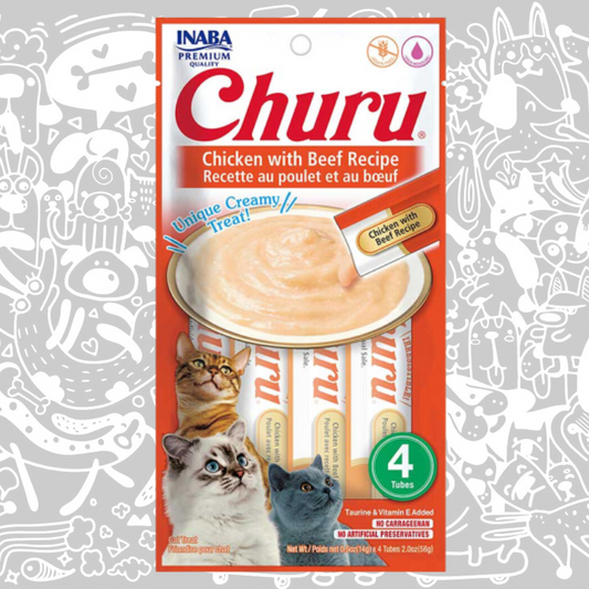 CHURU GATO POLLO CON CARNE