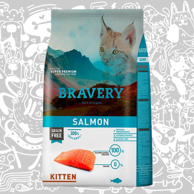 BRAVERY SALMON KITTEN 2 KG