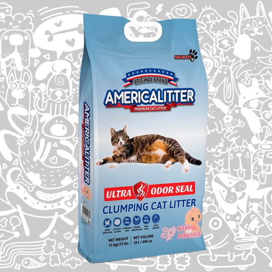 AMERICA LITTER ULTRA ODOR SEAL BABY POWDER