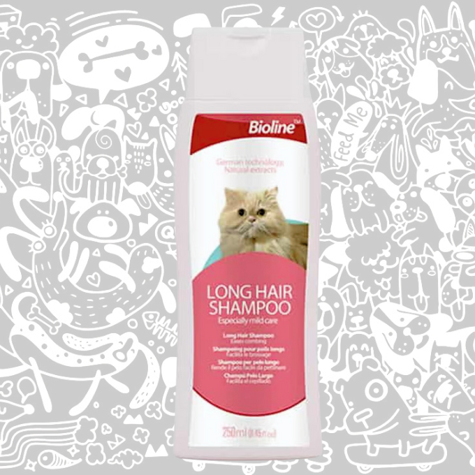 BIOLINE SHAMPOO PARA GATOS DE PELO LARGO