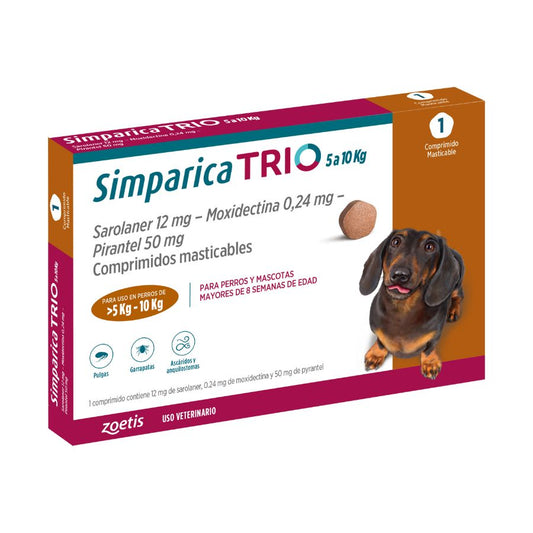 Simparica trio 5.1 - 10 kg