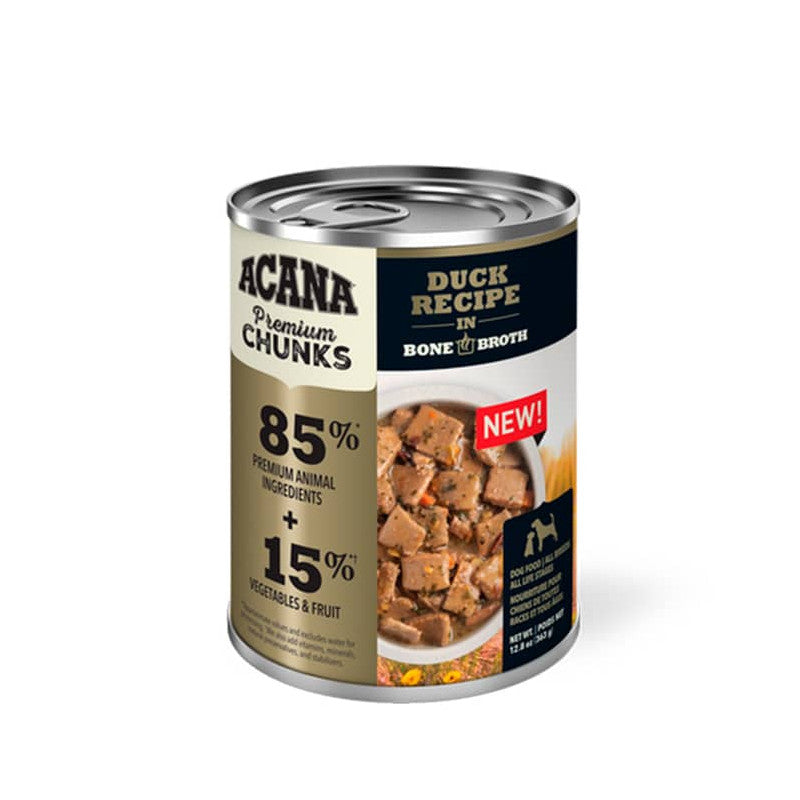 ACANA PREMIUM CHUNKS, DUCK RECIPE IN BONE BROTH