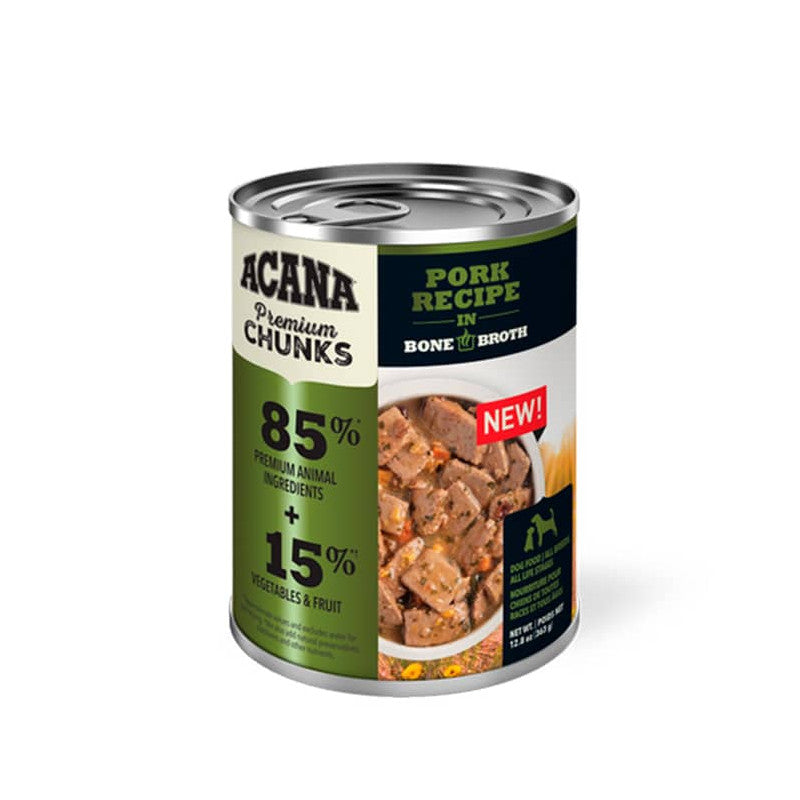 ACANA PREMIUM CHUNKS, PORK RECIPE IN BONE BROTH