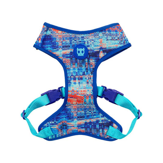 ZEE.DOG GLITCH ERROR 404 ADJUSTABLE MESH PLUS DOG HARNESS