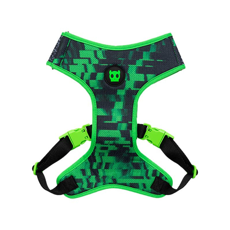 ZEE.DOG GLITCH ERROR 410 ADJUSTABLE MESH PLUS DOG HARNESS
