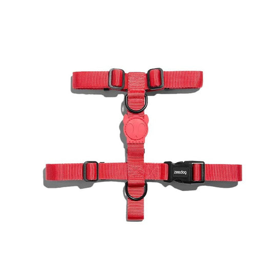 ZEE.DOG NEON CORAL DOG H HARNESS